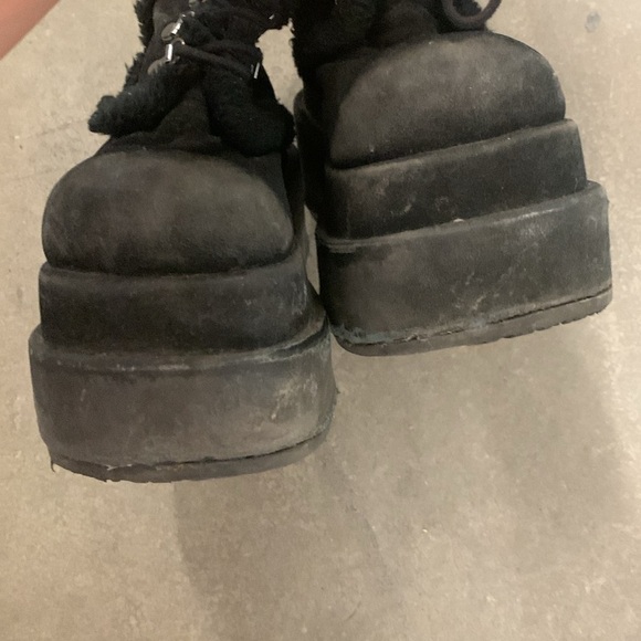 Demonia bear 202 Black Platform boots goth - Picture 7 of 9